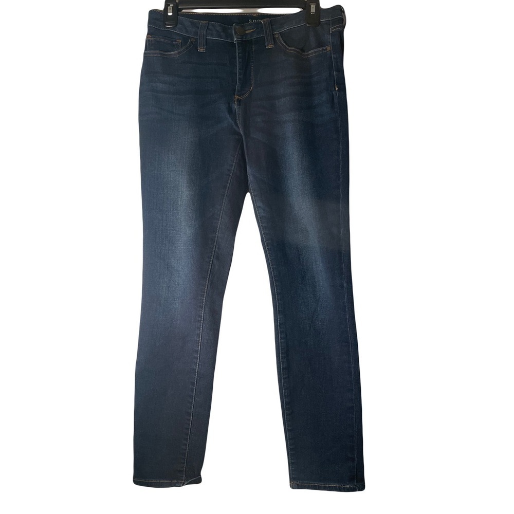 ANA Skinny Ankle Jeans navy size 6 
65% cotton 21% rayon 13% poly 1% spandex